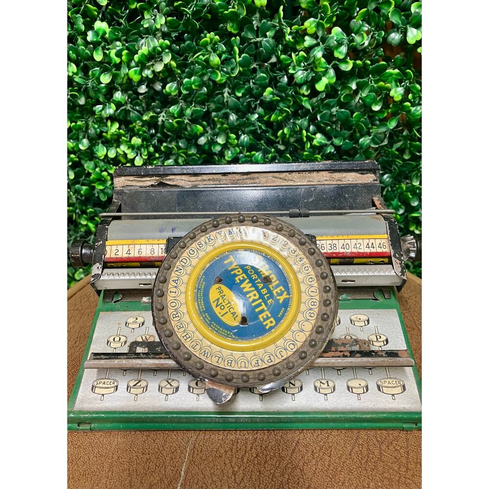 Simplex Portable Typewriter Practical No. 1.